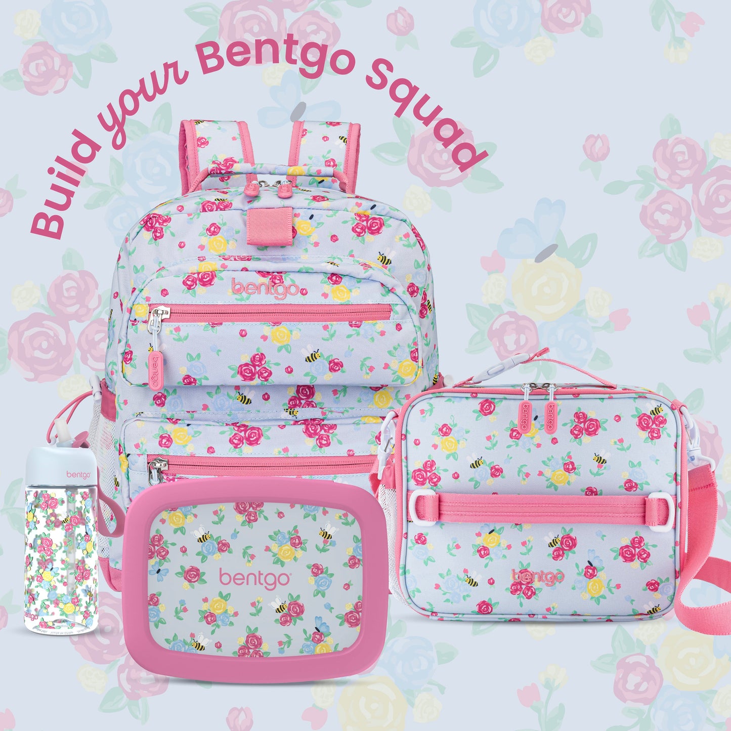 Bentgo Kids Prints Backpack - Blooming Floral | Build Your Bentgo Squad