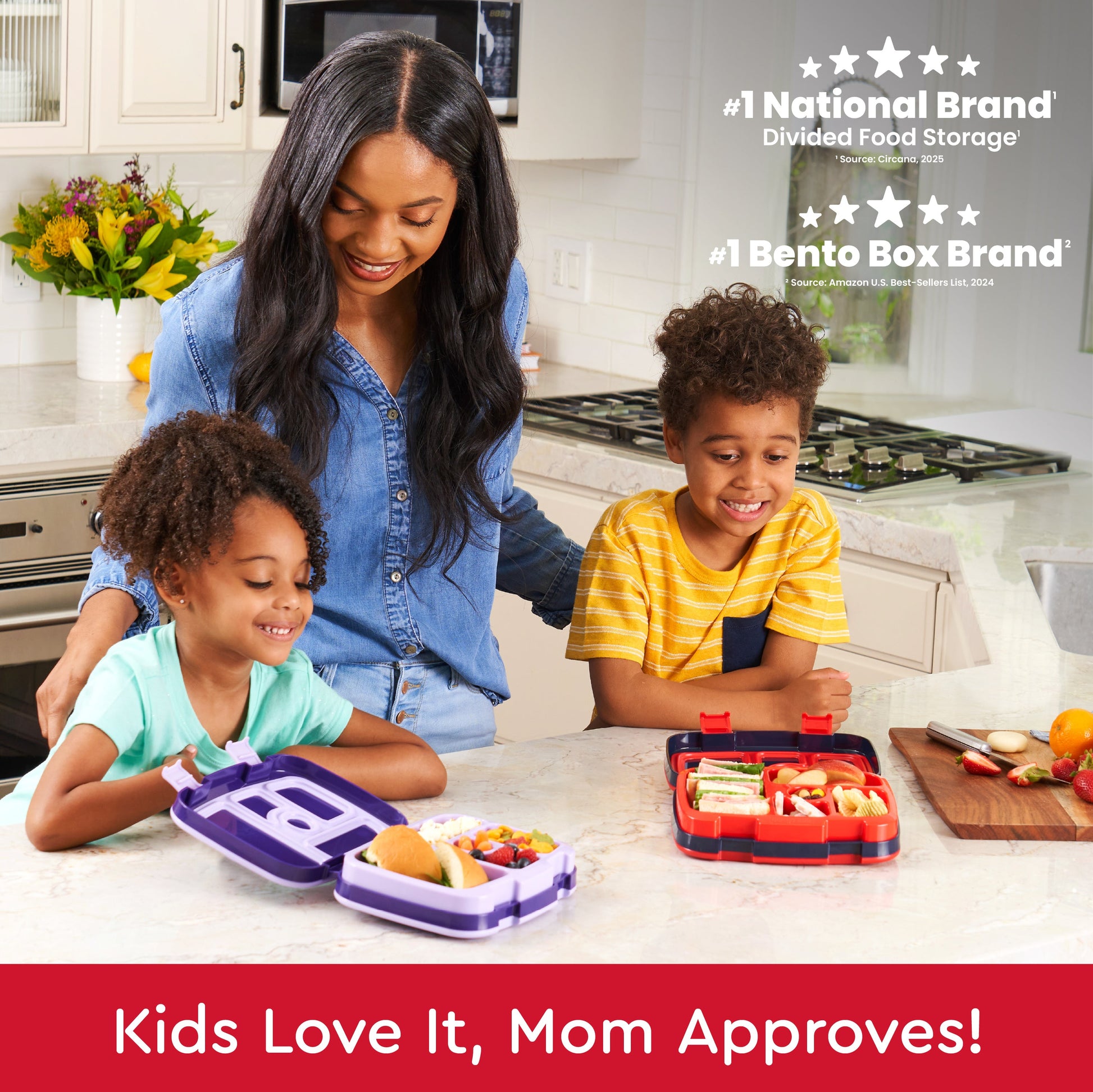 Bentgo® Kids Prints Lunch Box (2-Pack) - Space Rockets | Kids Love It, Mom Approves!