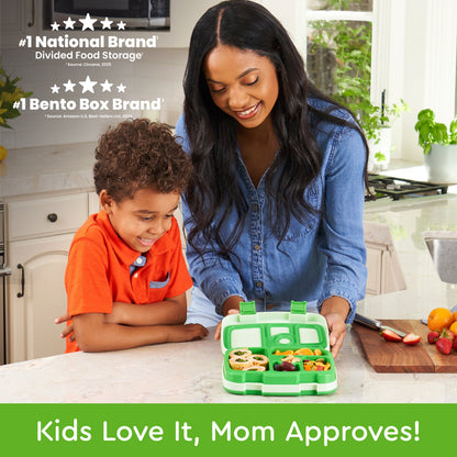 Bentgo® Kids Lunch Box (2-Pack) - Green | Kids Love It, Mom Approves!