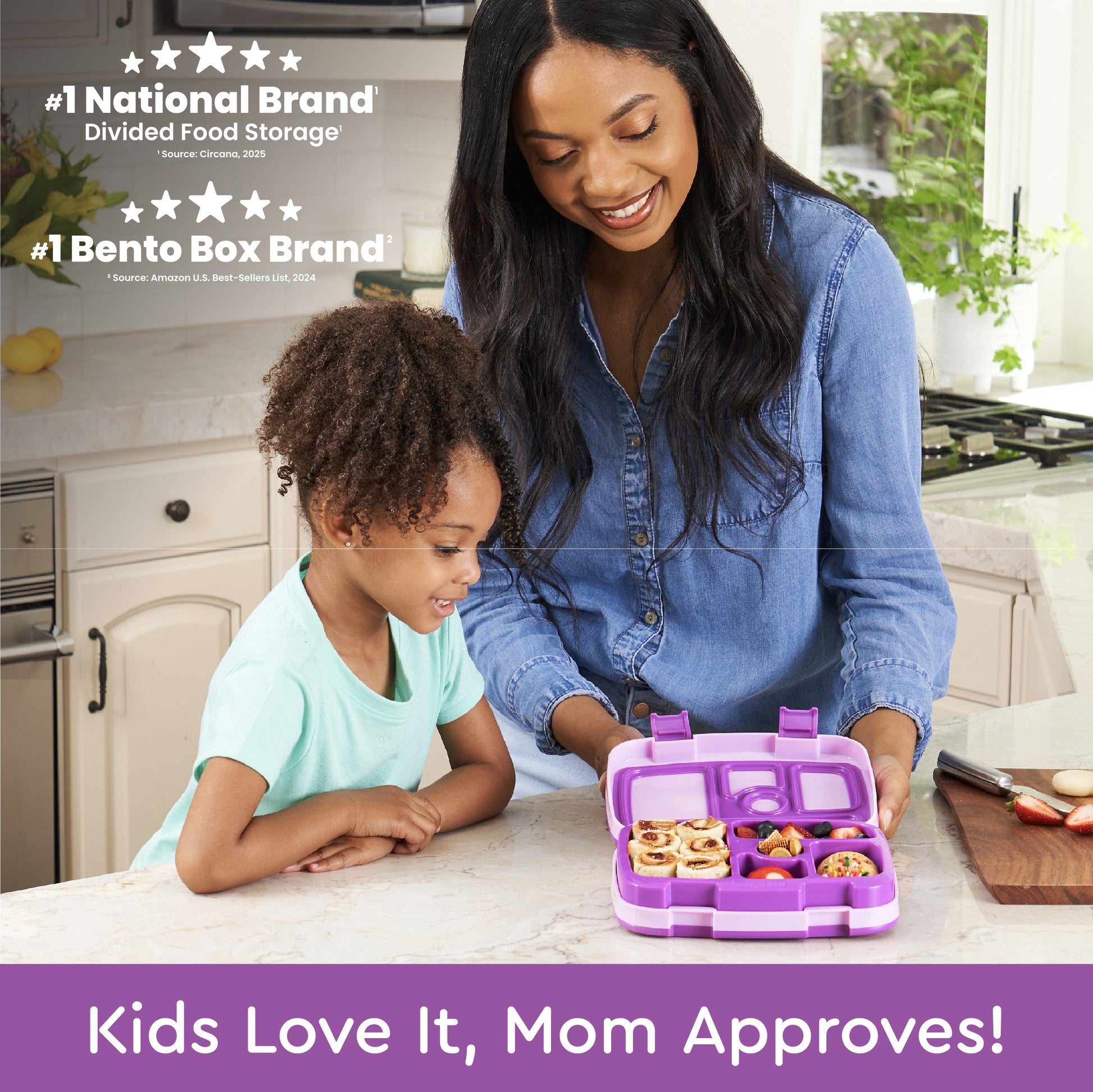 Bentgo® Kids Lunch Box (2-Pack) - Purple | Kids Love It, Mom Approves!