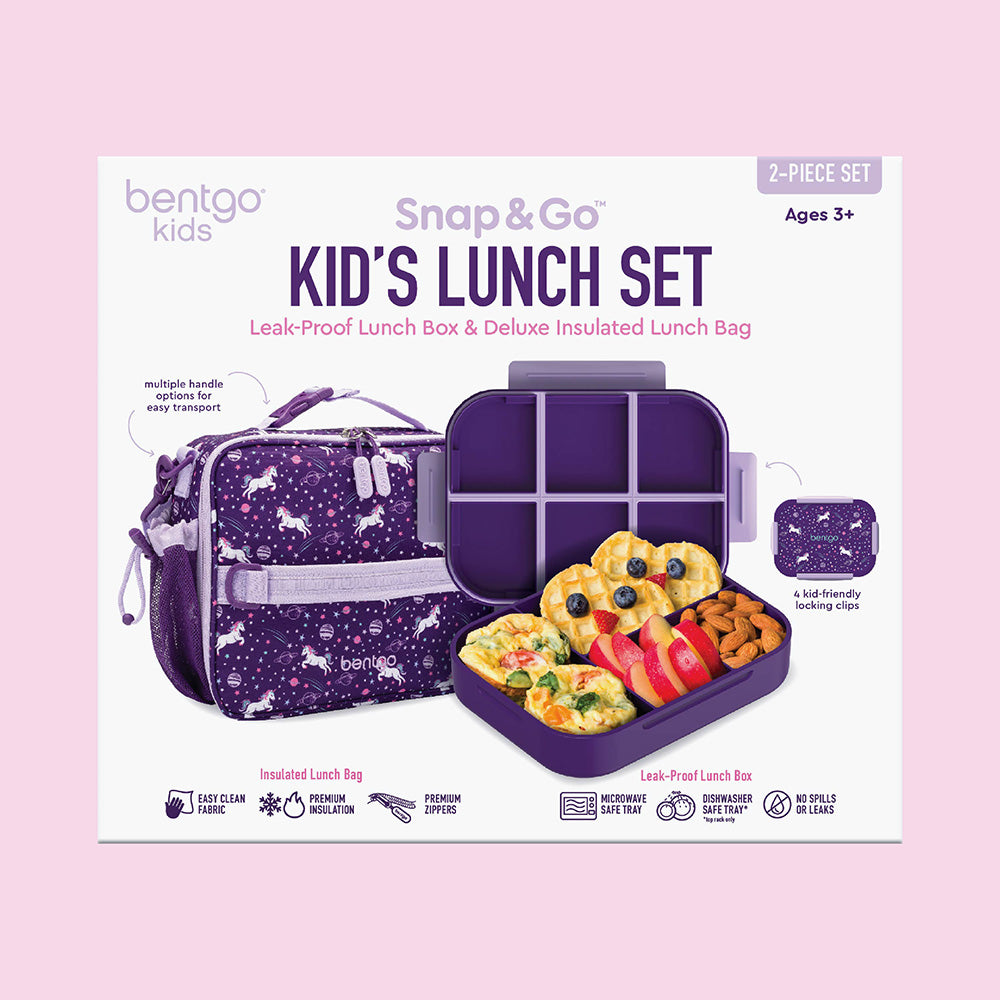 Bentgo® Kids Snap & Go 2-Piece Lunch Set - Unicorn | Packaging