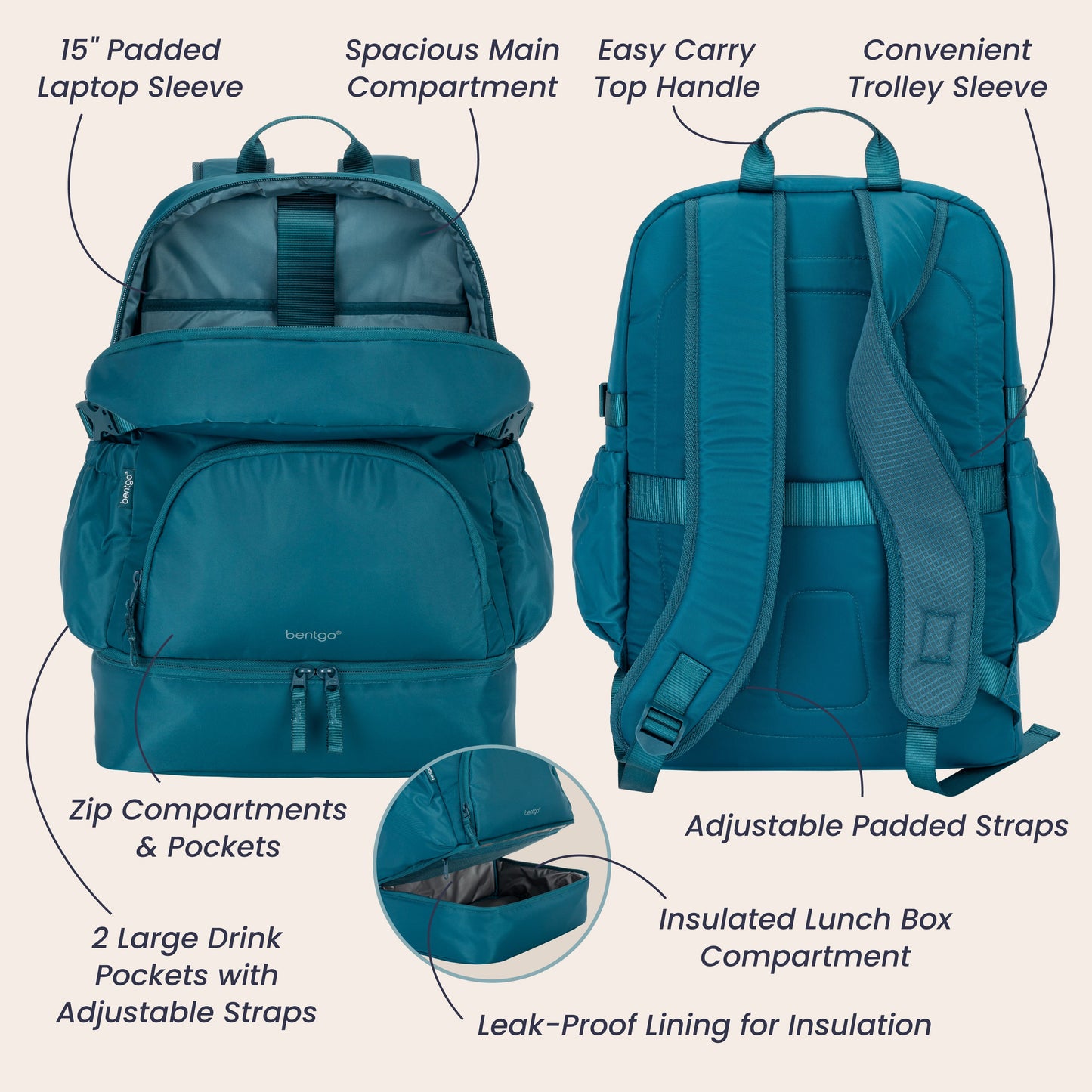 Bentgo 2-in-1 Backpack & Lunch Bag