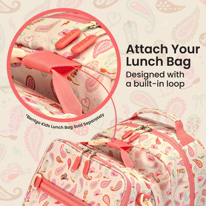 Bentgo Kids Prints Backpack - Cowgirl Dreams | Attach Your Lunch Bag - Designed With A Built-In Loop - Bentgo Kids Lunch Bag Sold Separately