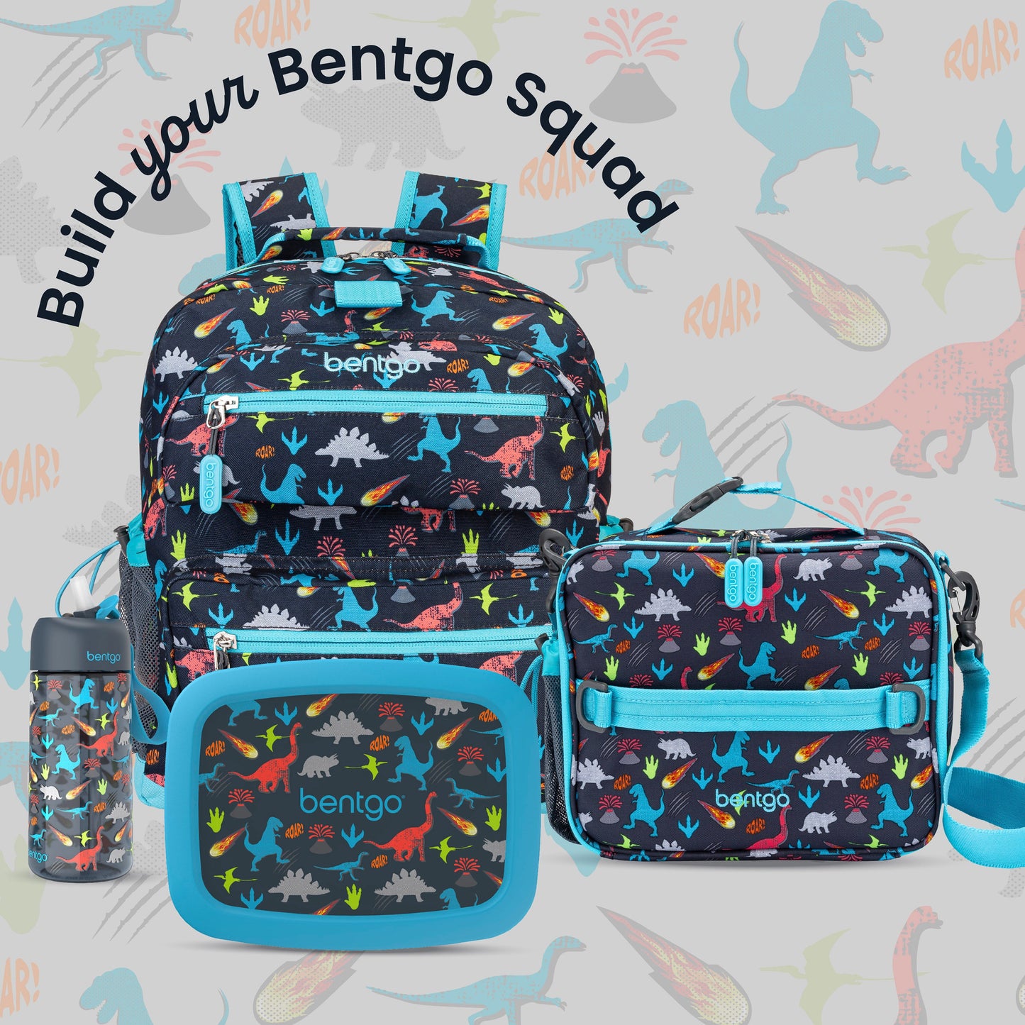 Bentgo Kids Prints Backpack - Dinosaur | Build Your Bentgo Squad