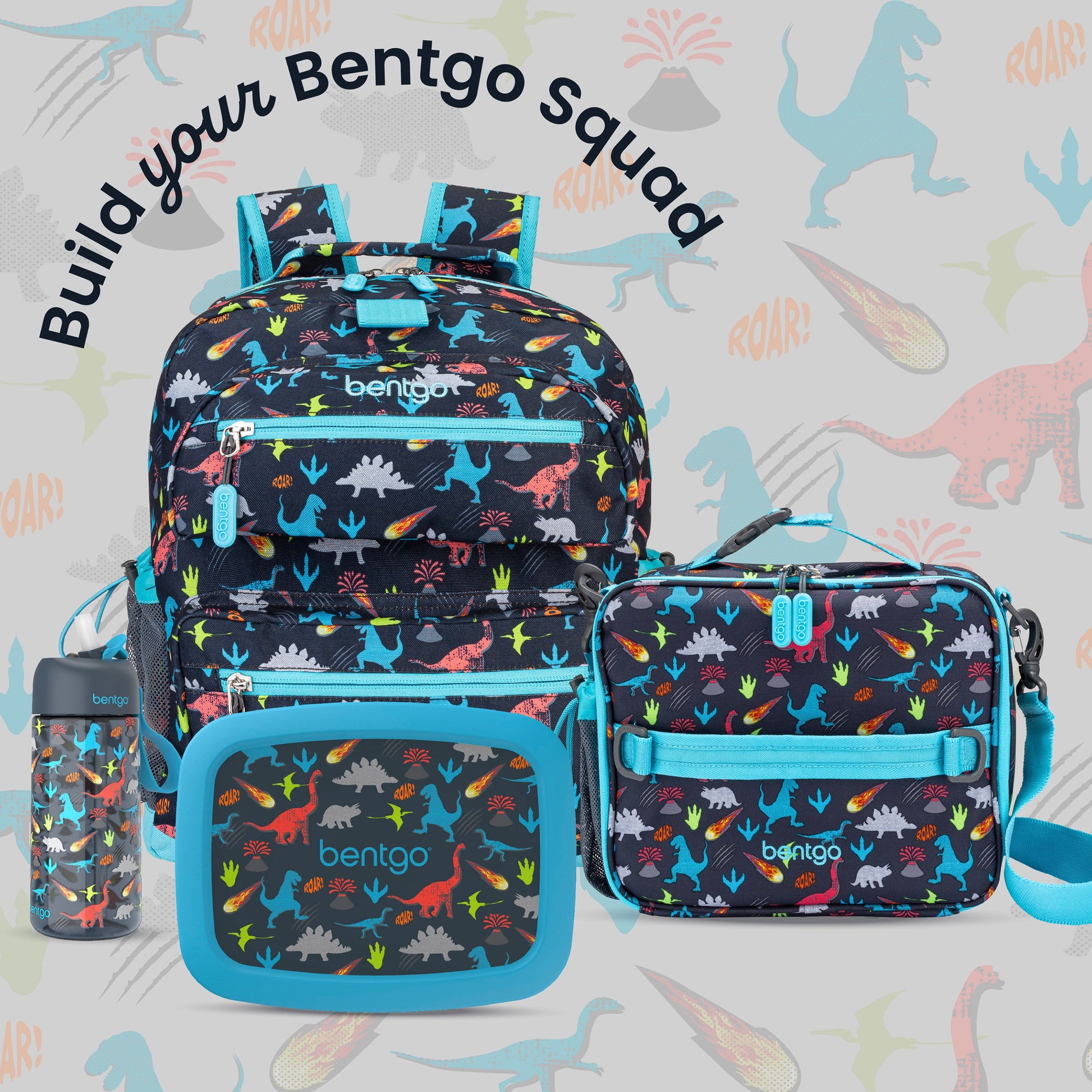 Bentgo Kids Prints Backpack - Dinosaur | Build Your Bentgo Squad