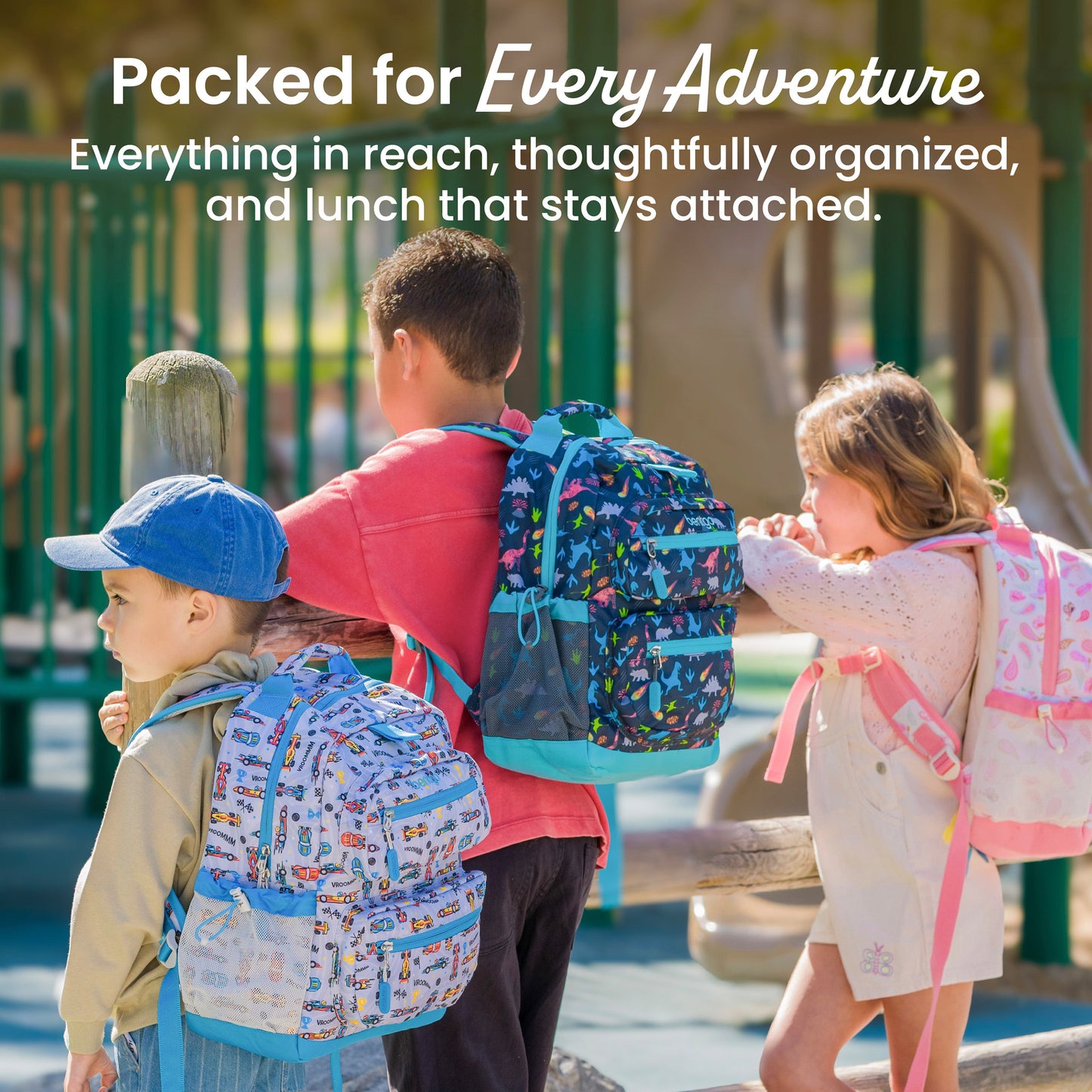 Bentgo Kids Prints Backpack - Puppy Love | Packed For Every Adventure - Everything In Reach, Thoughtfully Organized, And Lunch That Stays Attached