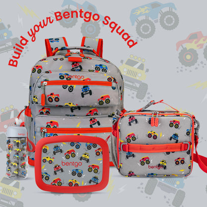Bentgo Kids Prints Backpack - Trucks | Build Your Bentgo Squad