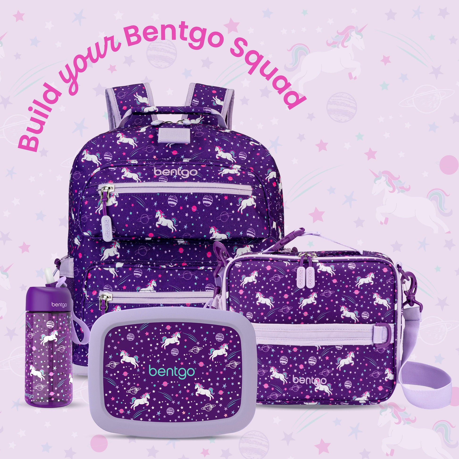Bentgo Kids Prints Backpack - Unicorn | Build Your Bentgo Squad