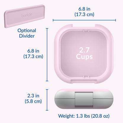Bentgo® Chill Mini Lunch Box - Lilac Mist | Product Dimensions