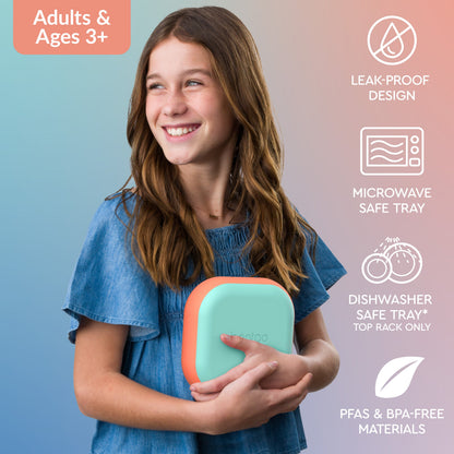 Bentgo® Chill Mini Lunch Box - Seaside Papaya | Cool Bites Anytime, Anywhere - Durable, Spill-Proof, And Made For Kids Or Adults On The Go