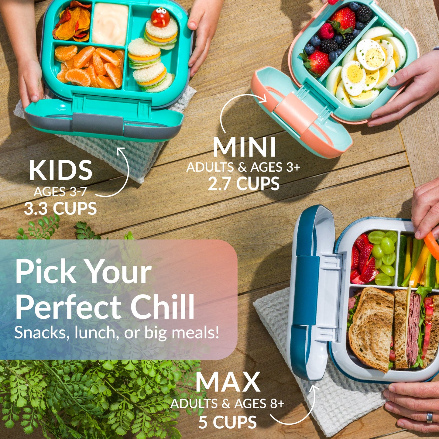 Bentgo® Chill Mini Lunch Box - Seaside Papaya | Pick Your Perfect Chill - Snacks, Lunch Or Big Meals!