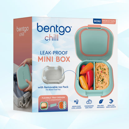 Bentgo® Chill Mini Lunch Box - Seaside Papaya | Packaging Image