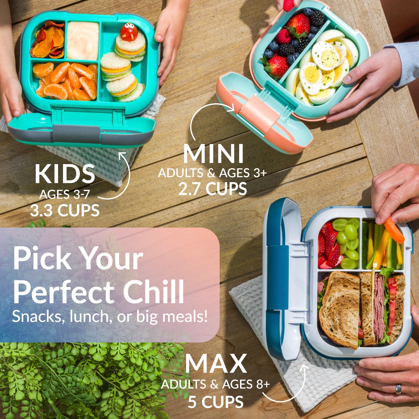 Bentgo® Chill Max Lunch Box - Lavender and Peach | Pick Your Perfect Chill - Snacks, Lunch, Or Big Meals