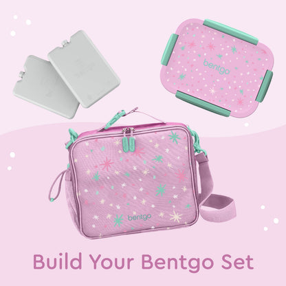 Bentgo® Kids Snap & Go Lunch Box (2-Pack) | Starry Sprinkle Pink - Build Your Bentgo Set
