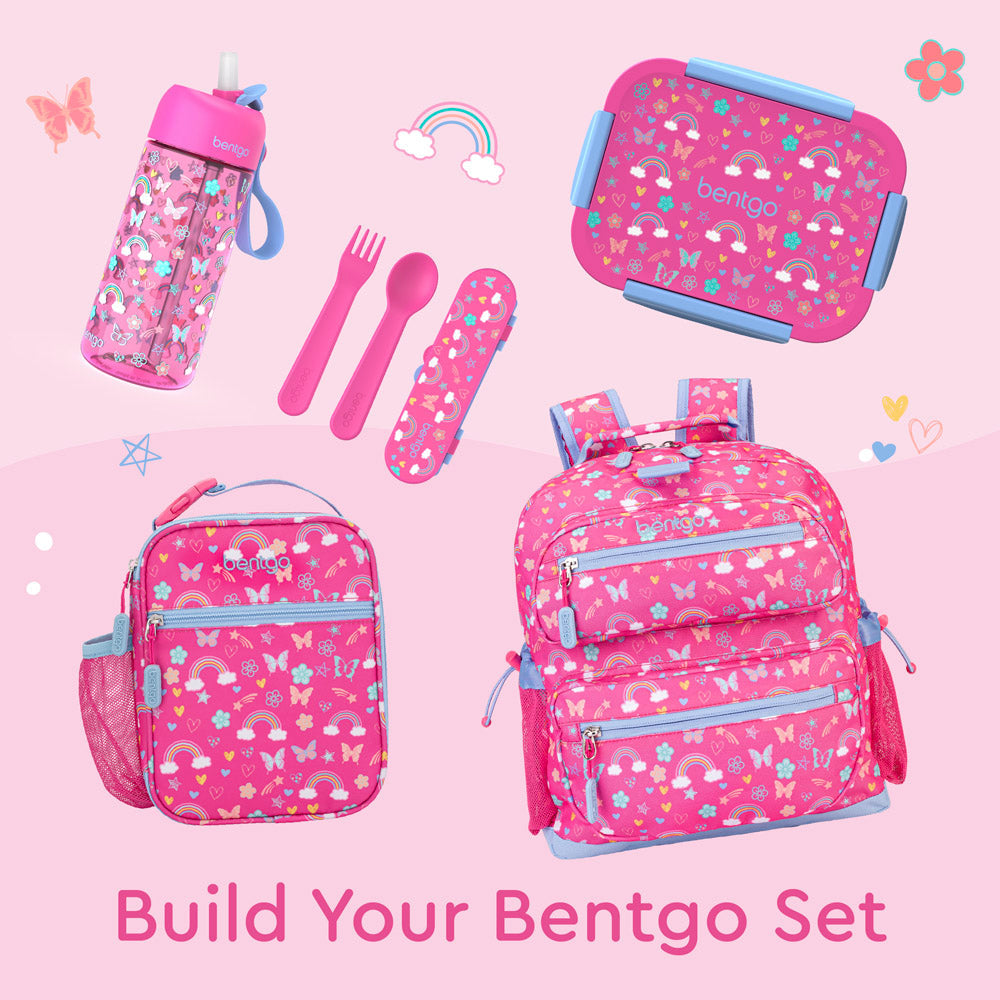 Bentgo® Kids Snap & Go Lunch Box | Rainbows and Butterflies - Buy Our Lunch Box and Build Your Bentgo Set