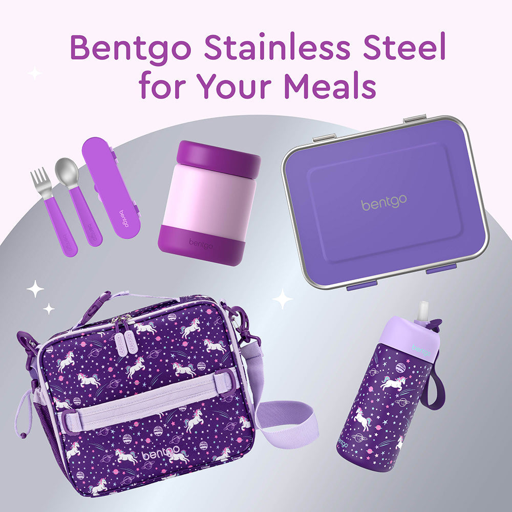 Bentgo® Kids Stainless Steel Food Jar - Purple | Bentgo Stainless Steel For Your Meals