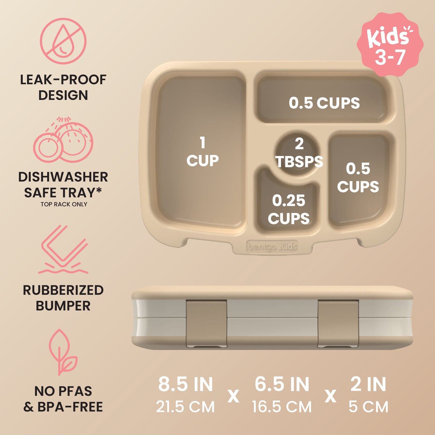 Bentgo Kids Prints Lunch Box - Cowgirl Dreams | Leak-Proof Design, Dishwasher Safe Tray (Top Rack Only), Rubberized Bumper, No PFAs & BPA-Free