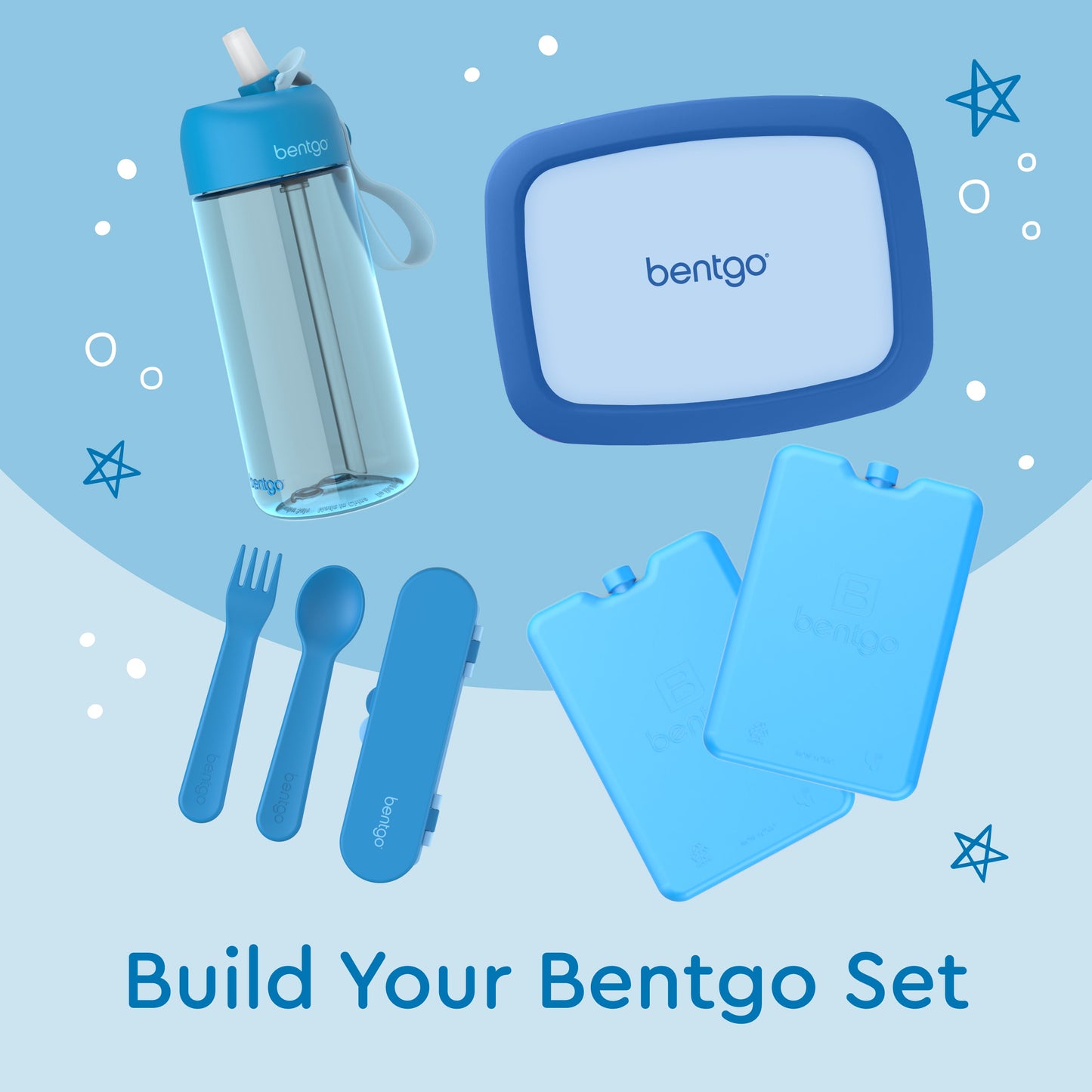Bentgo® Kids Utensils Set - Blue | Build Your Bentgo Set