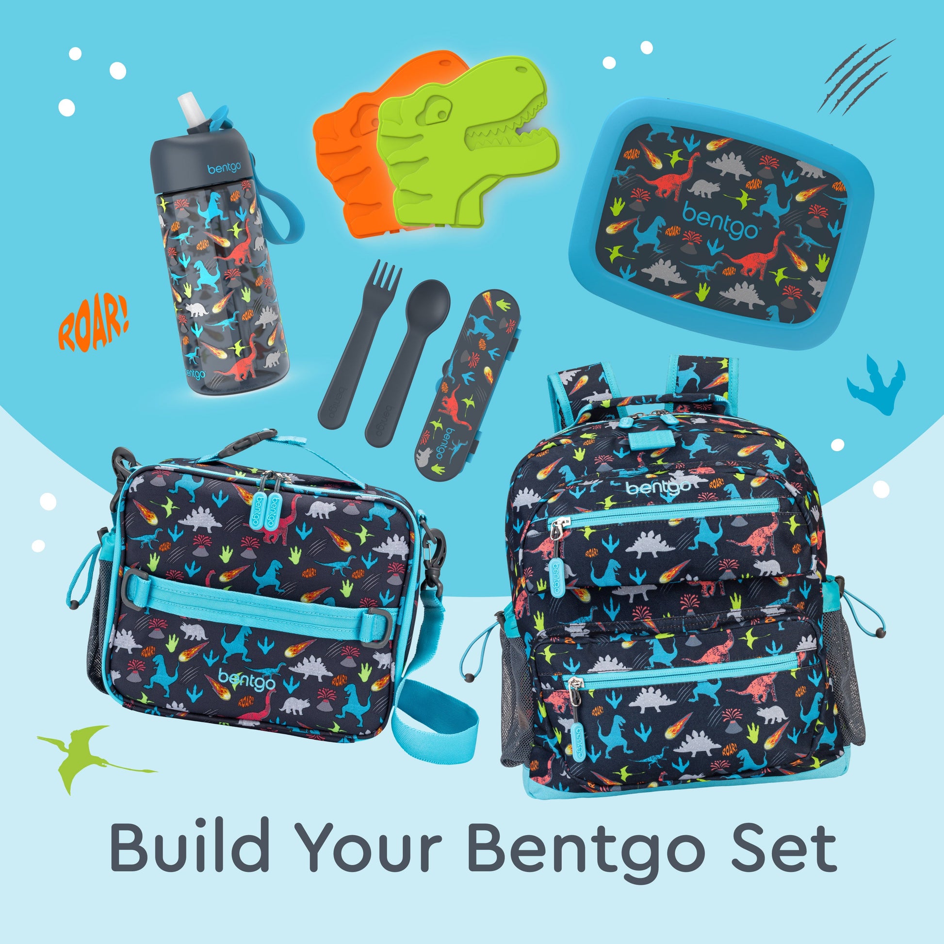 Bentgo® Kids Utensils Set - Dinosaur | Build Your Bentgo Set