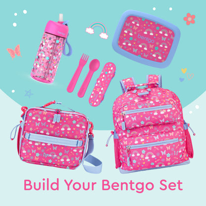 Bentgo® Kids Utensils Set - Rainbows and Butterflies| Build Your Bentgo Set