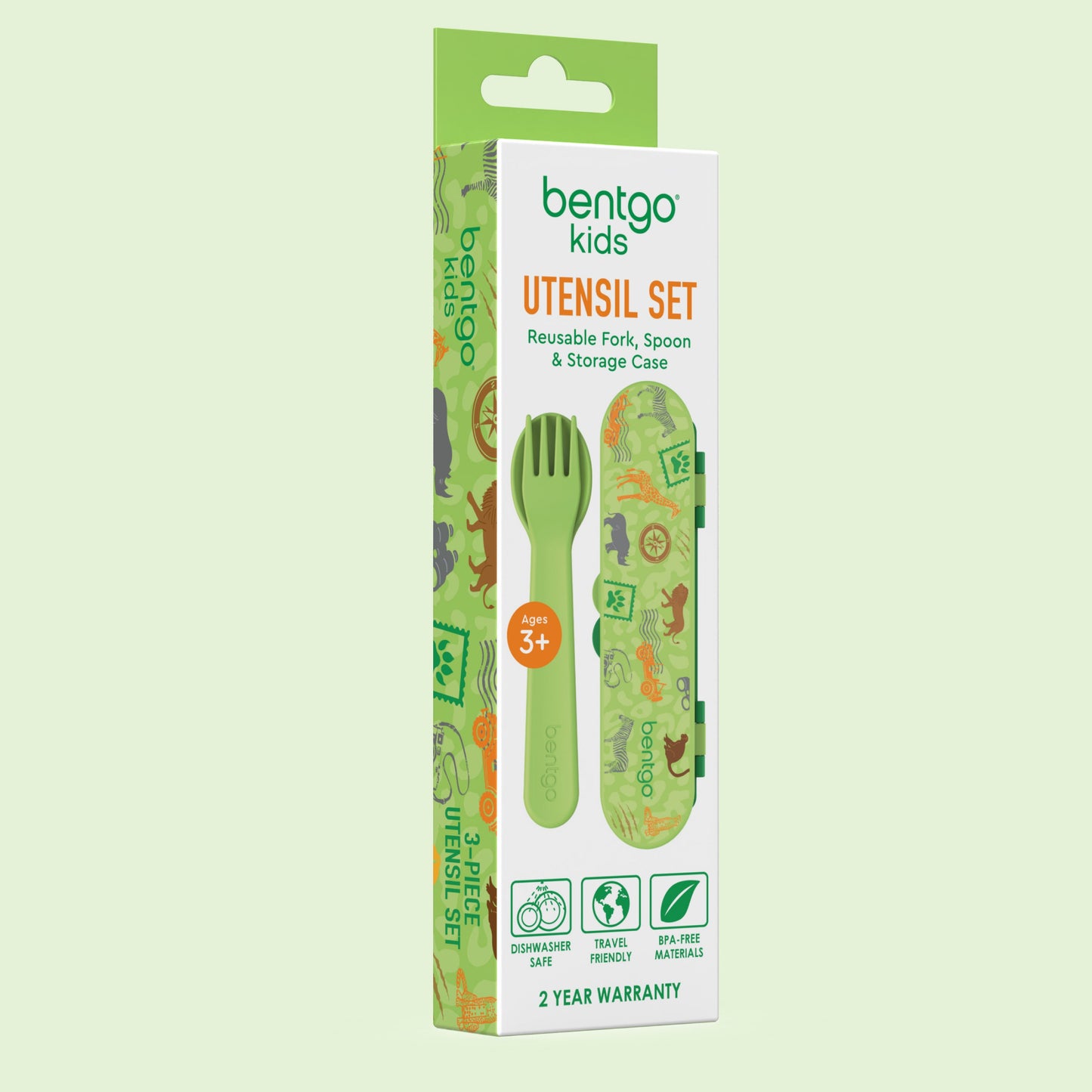 Bentgo® Kids Utensils Set - Safari | Packaging