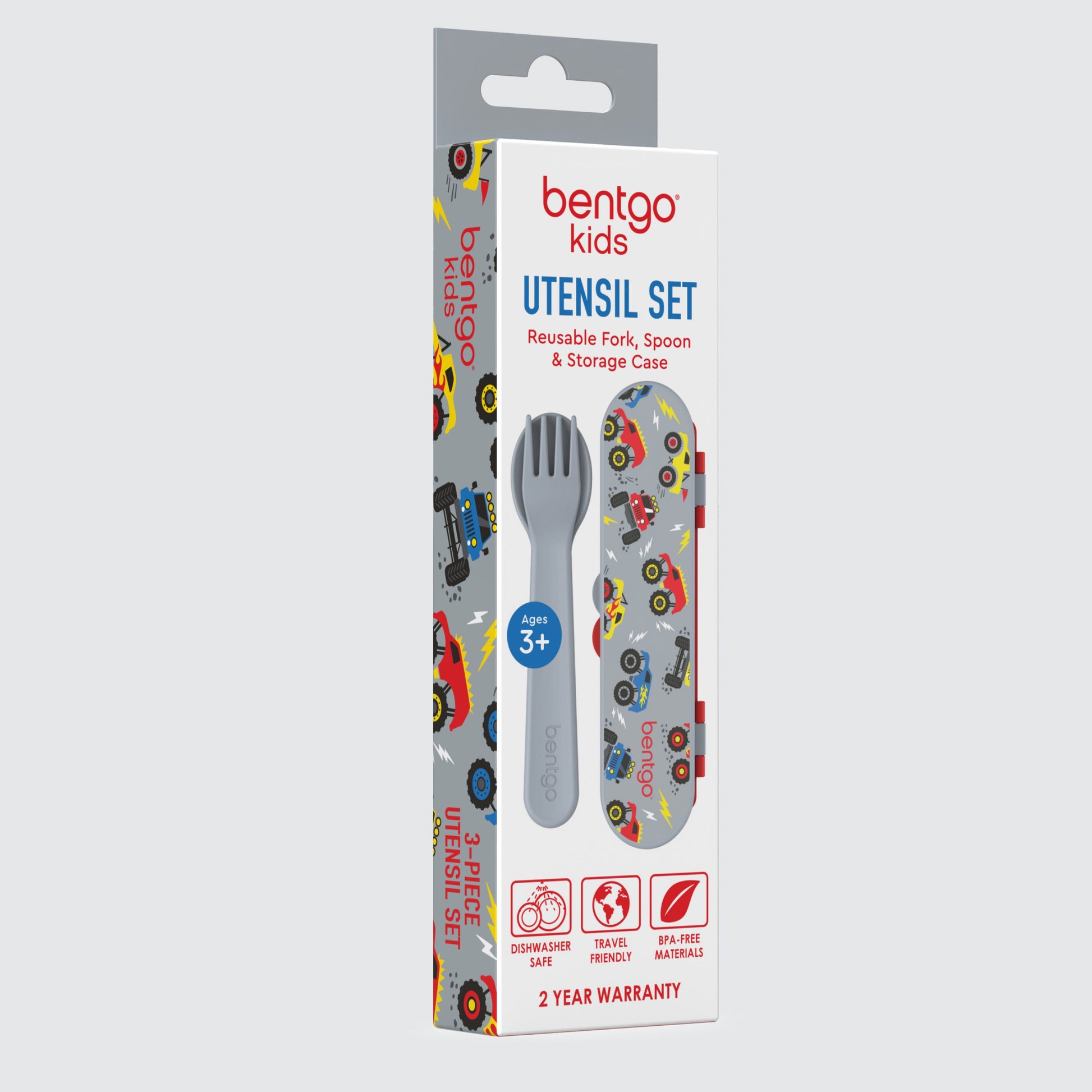 Bentgo® Kids Utensils Set - Trucks | Packaging