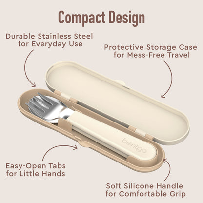 Bentgo Kids Water Bottle - Cowgirl Dreams | Compact Design - Durable Stainless Steel For Everyday Use, Protective Storage Case For Mess-Free Travel, Easy-Open Tabs For Little Hands, Soft Silicone Handle For Comfortable Grip
