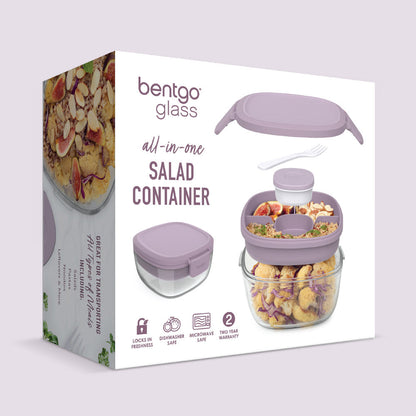 Bentgo® Glass Salad Container - Lavender | Packaging