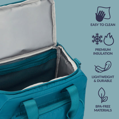 Bentgo® Insulated Lunch Bag - Deep Teal | Easy To Clean, Premium Lightweight & Durable, And Made With BPA-Free Materials