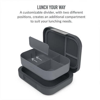 Bentgo® Modern Lunch Box & Snack Cup | Dark Gray