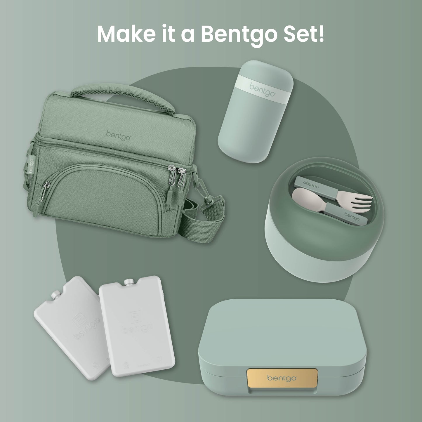 Bentgo® Bowl (2-Pack) - Khaki Green | Make It A Bentgo Set!
