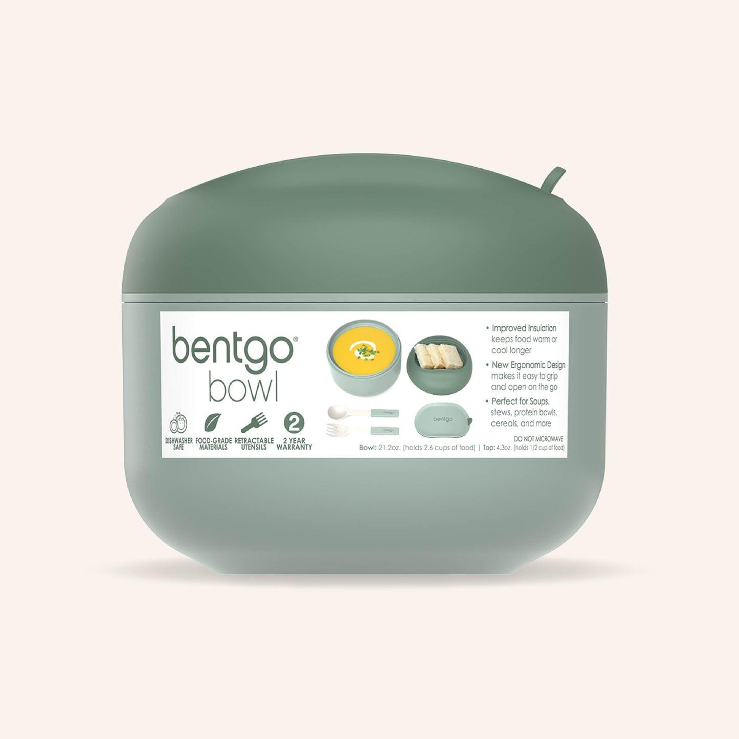 Bentgo® Bowl - Khaki Green | Packaging