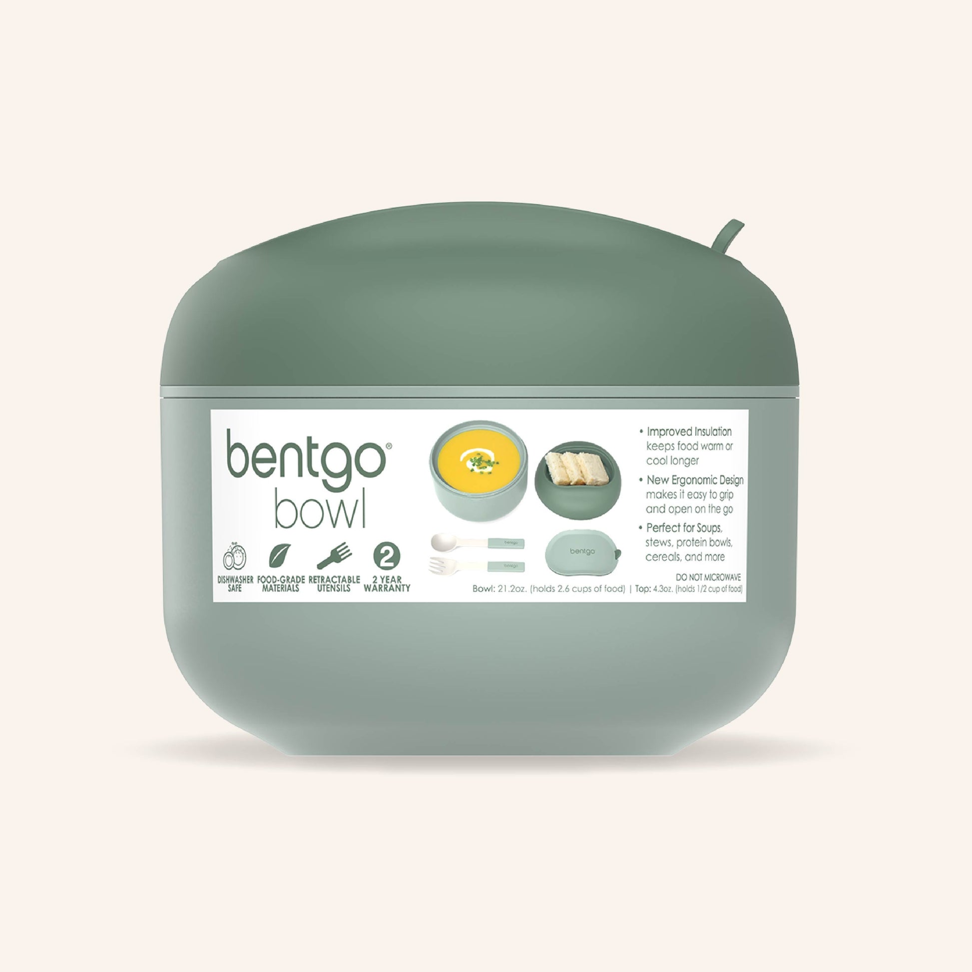 Bentgo® Bowl - Khaki Green | Packaging