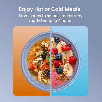 Bentgo® Bowl - Slate | Enjoy Hot or Cold Meals - From Soups To Salads, Meals They Ready For Up To 4 Hours