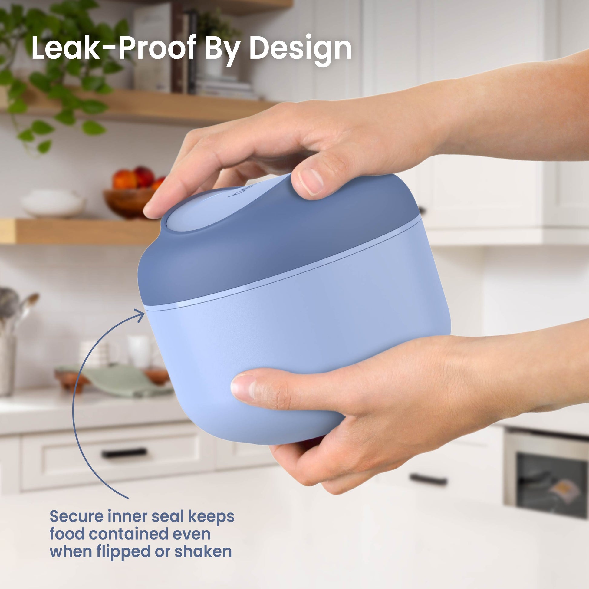 Bentgo® Bowl - Slate | Leak-Proof By Design - Secure Inner Seal Keeps Food Contained Even When Flipped Or Shaken