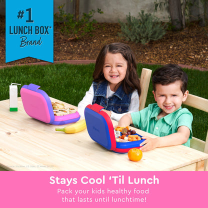 Bentgo® Chill Kids Lunch Box - Electric Pink | Stays Cool 'Til Lunch - Pack Your Kids Healthy Food That Lasts Until Lunchtime