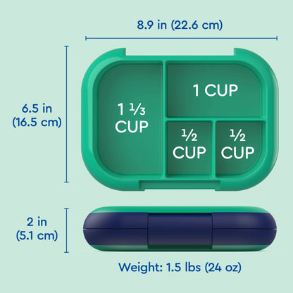 Bentgo® Chill Kids Lunch Box | Dimensions