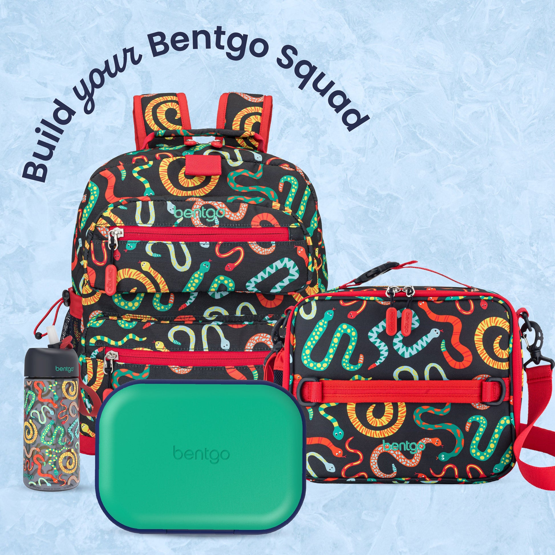 Bentgo® Chill Kids Lunch Box - Green/Navy| Choose Your Chill Light Snacks To Full Meals - Kids (Ages 3-7, 3.3 Cups), Mini (Adults & Ages 3+, 2.7 Cups), Max (Adults & Ages 3+, 5 Cups)