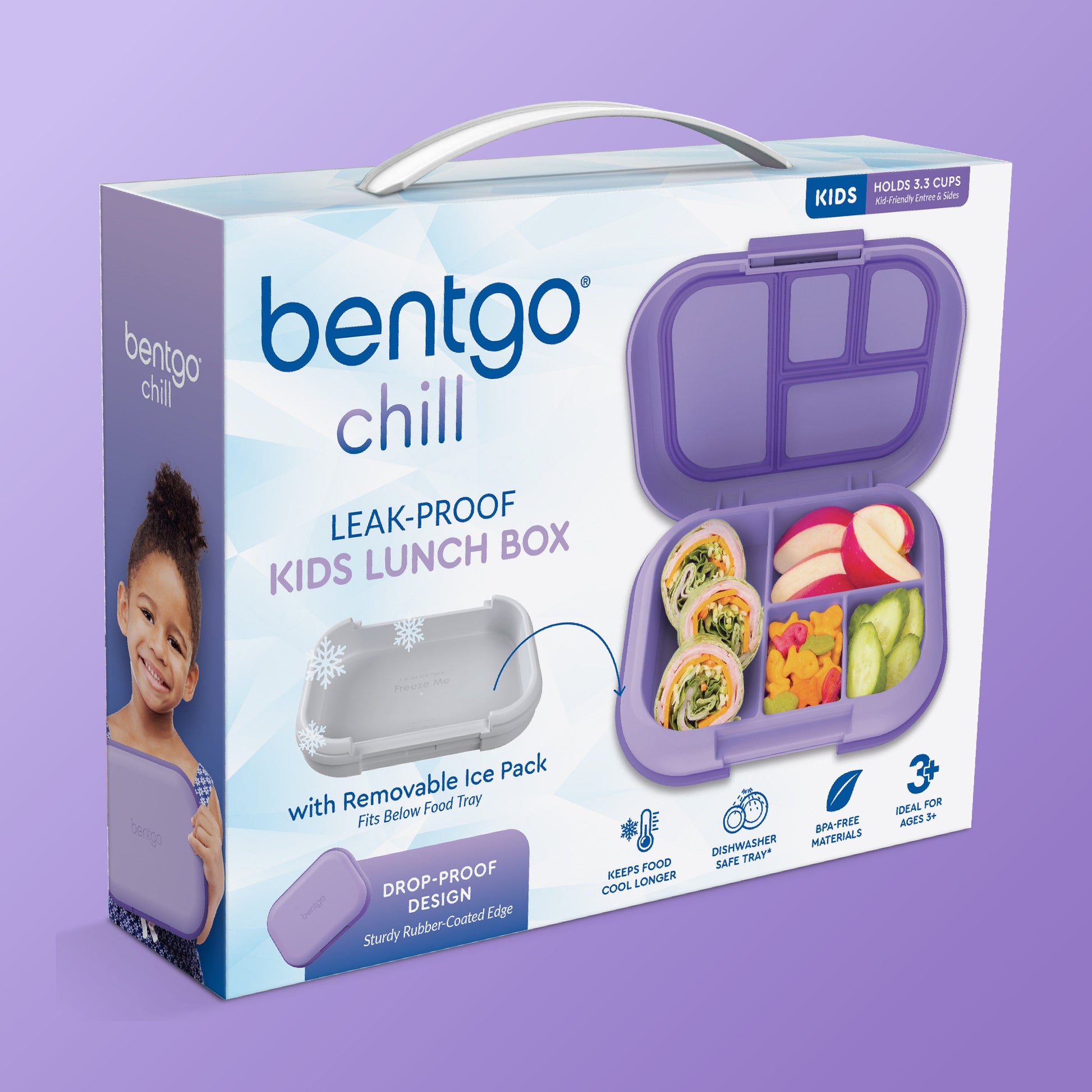 Bentgo® Chill Kids Lunch Box - Purple | Build Your Bentgo Squad