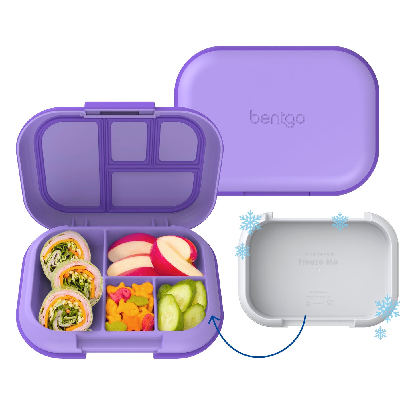 Bentgo® Chill Kids Lunch & Snack Box - Purple | Lunch Box