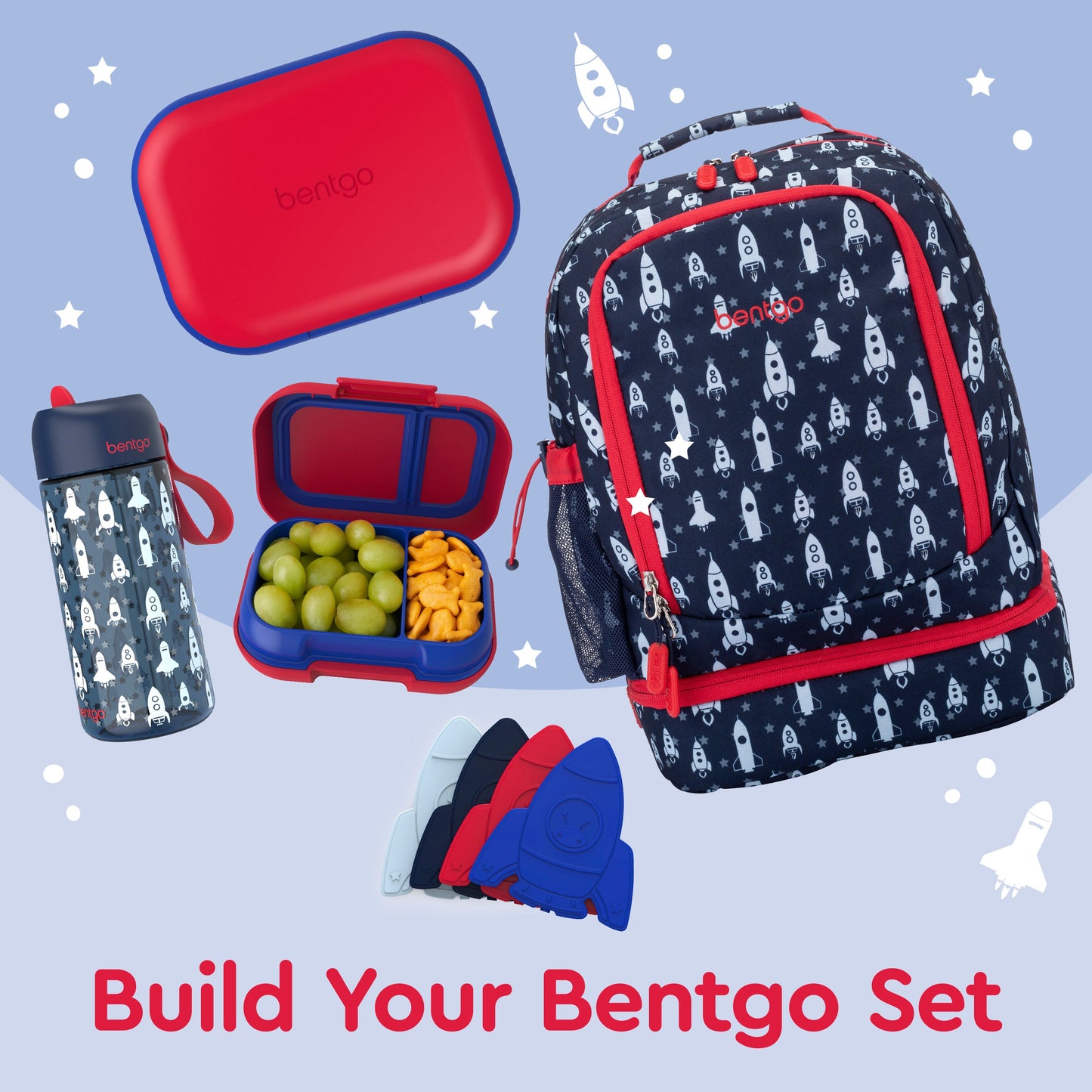 Bentgo® Chill Kids Lunch Box - Red/Royal | Build Your Bentgo Set