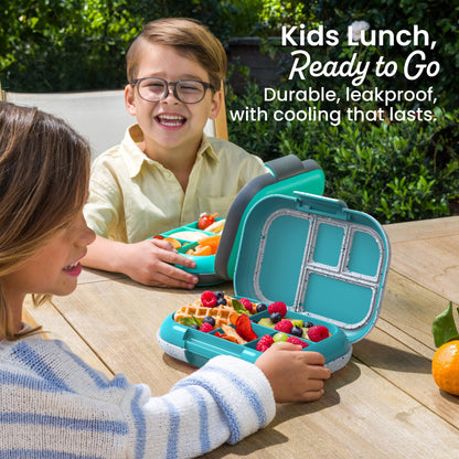 Bentgo® Chill Kids Lunch Box - Truly Teal Speckle | Kids Lunch, Ready To Go - Durable, Leakproof, with Cooling That Lasts