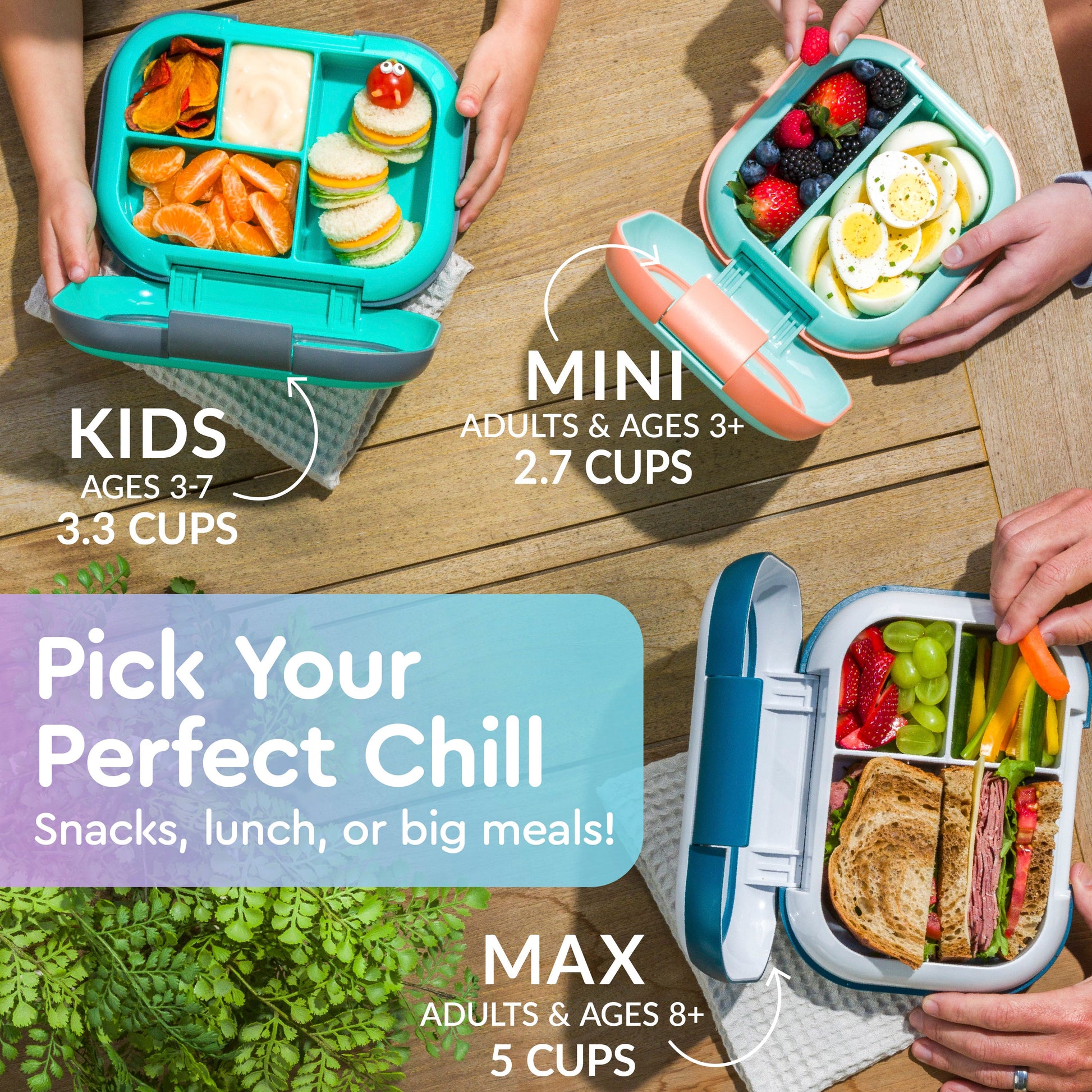 Bentgo® Chill Kids Lunch Box - Vivid Orchid Speckle | Pick Your Perfect Chill - Snacks, Lunch, Or Big Meals