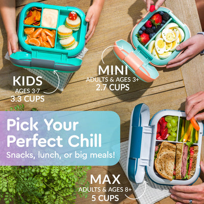 Bentgo® Chill Kids Lunch Box - Vivid Orchid Speckle | Pick Your Perfect Chill - Snacks, Lunch, Or Big Meals