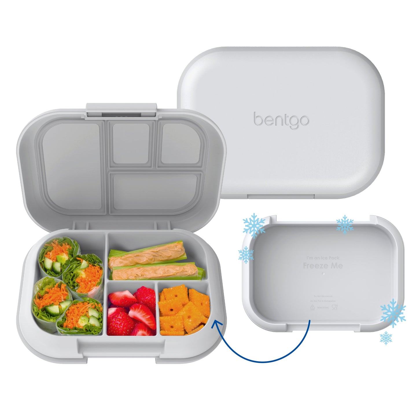 Bentgo® Chill Kids Lunch & Snack Box - Gray | Lunch Box