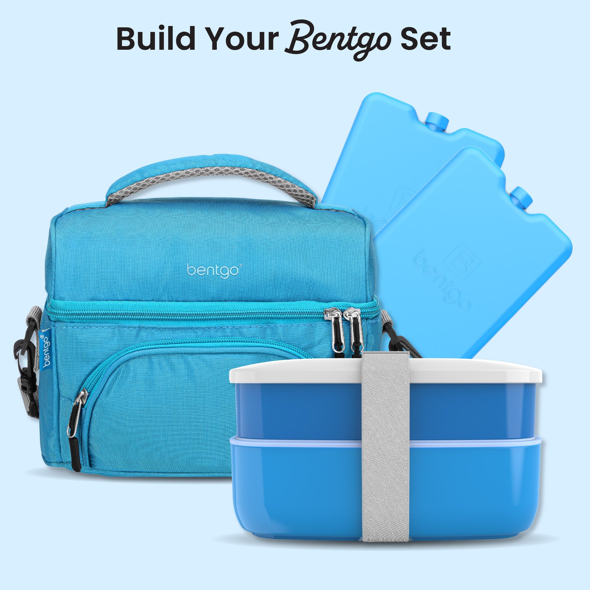 Bentgo Chillers Reusable Ice Packs (4-Pack) - Blue | Build Your Bentgo Set