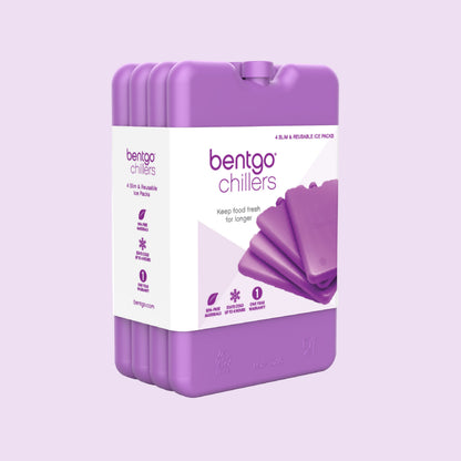 Bentgo Chillers Reusable Ice Packs (4-Pack) - Purple | Packaging