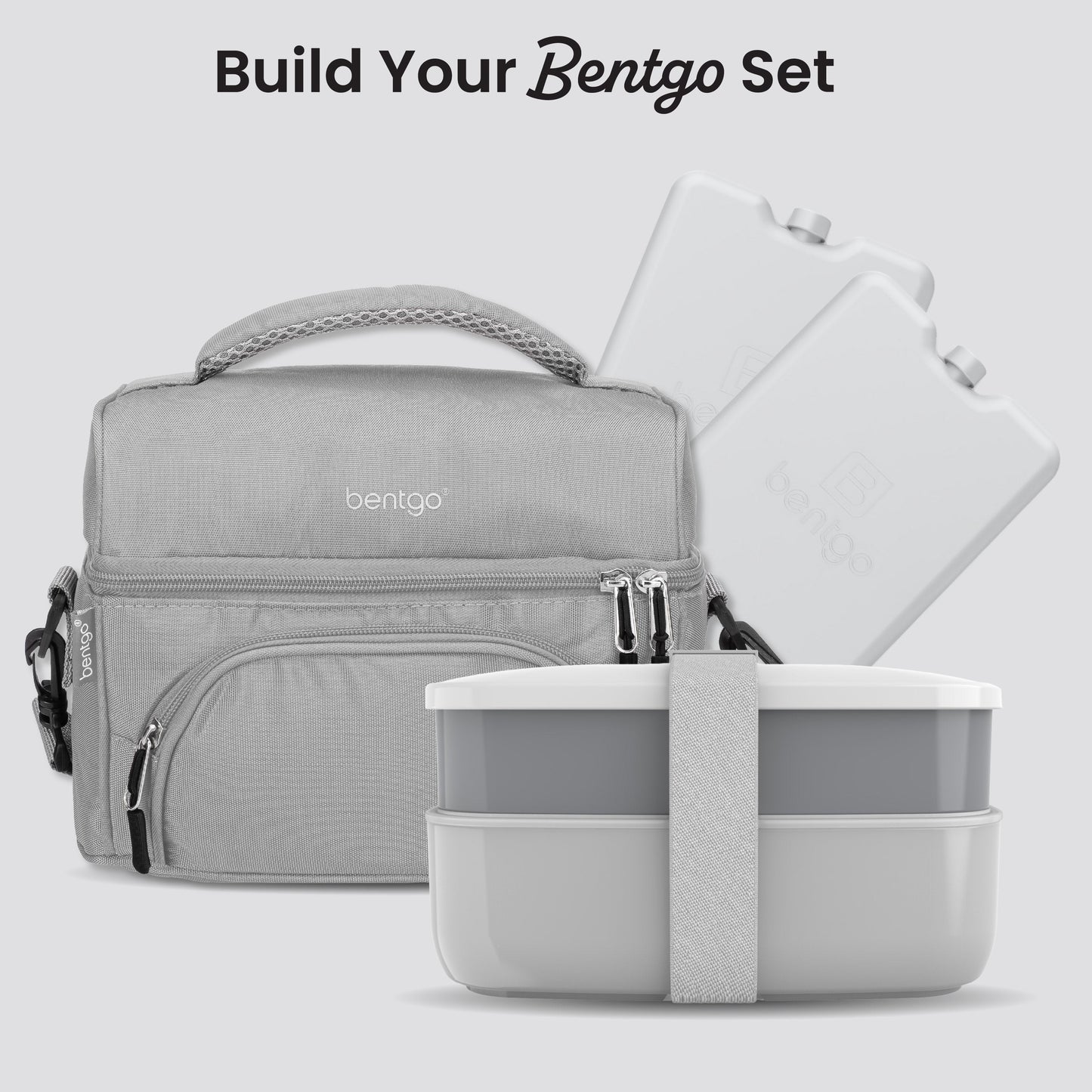 Bentgo Chillers Reusable Ice Packs (4-Pack) - Gray | Build Your Bentgo Set
