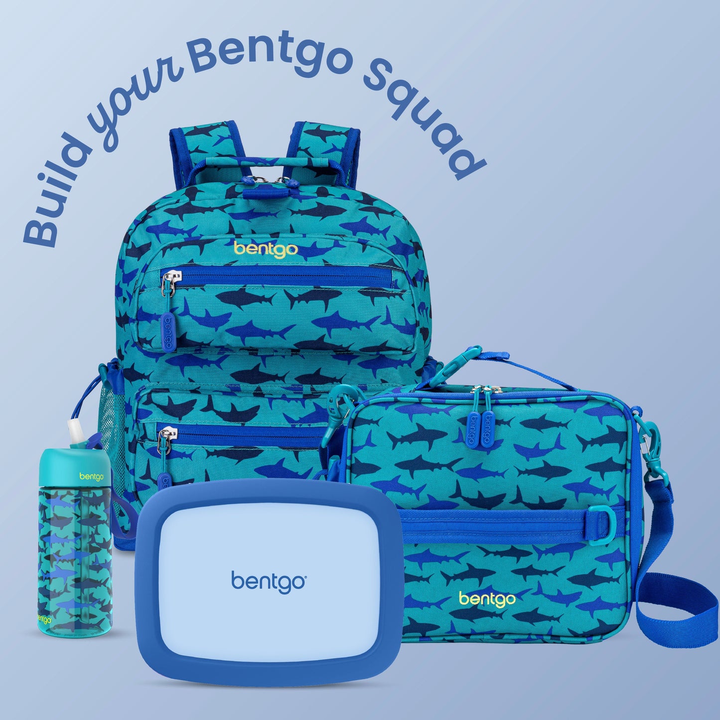 Bentgo® Kids Lunch Box - Blue | Build Your Bento Squad