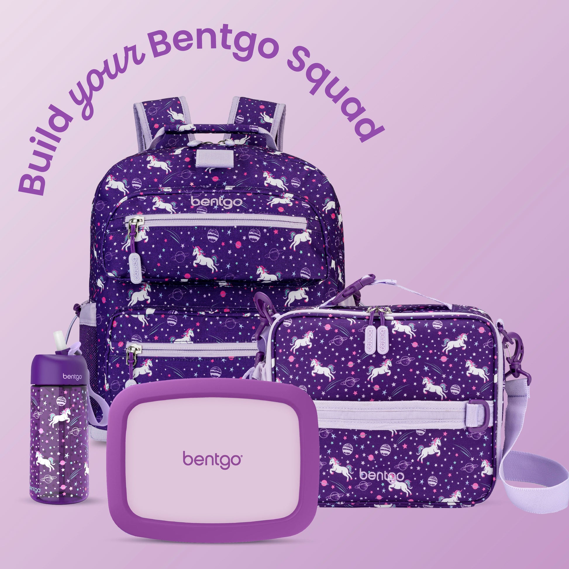 Bentgo® Kids Lunch Box - Purple | Build Your Bento Squad